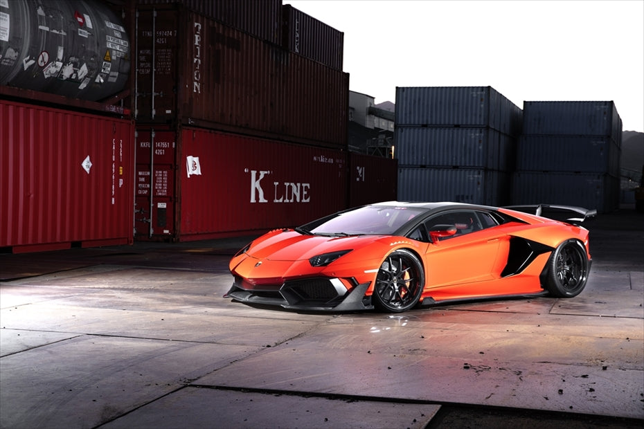 Lamborghini Aventador AIMGAIN wide body rear diffuser - image 8