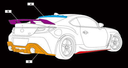 AIMGAIN Japan Toyota GR86 GT-S rear wing type 1, FRP (ZN8, normal fender version), image 9